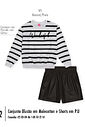 Conjunto Listrado Infantil Menina Wonderful Beli.me