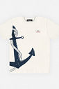 Camiseta Menino Âncora Natural