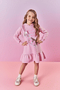 Vestido Infantil Menina Enjoy Every Moment Lilás Mundo Cinti