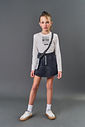 Conjunto Infantil Menina com Bolsa Better World Preto CTV