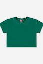 Blusa Infantil Menina Boxy Básica em Meia Malha Verde