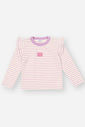 Blusa Bebê Menina Listrada Lilás Mundo Cinti