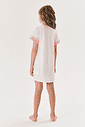 Pijama Infantil Menina Camisola Ursinho Off White E Rosa Cinti
