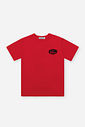 Camiseta Infantil Menino Waves em Meia Malha Vermelho