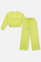 Conjunto Infantil Menina Trend Bordado Verde CTV
