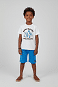 Conjunto Infantil Menino New Waves Branco Abrange