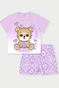 Conjunto Infantil Menina Little Bear Lilás Abrange