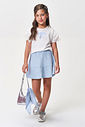 Conjunto Infantil Blusa com Babados e Saia-Short Provence