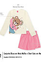 Conjunto Infantil Menina Ursa Best Days Forever Beli.me
