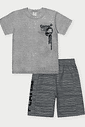 Conjunto Infantil Menino Gamer Abs Cinza Abrange