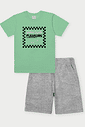 CONJ CAMISETA E BERMUDA VD AFETO/MESCLA M