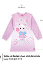 Vestido Infantil Rosa Gatinha com Mangas Peluciadas – Vestido Menina Fofo Mundo Cinti