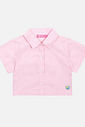 Camisa Infantil Menina Tutti-Frutti Estampa Costas Rosa Mundo Cinti