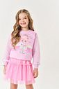 Saia Infantil Menina Tule Glitter Lilás Mundo Cinti