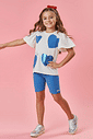 CONJ BLUSA E CICLISTA NATURAL/AZ HORTENCIA