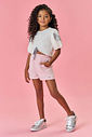 CONJ BLUSA E SHORTS NATURAL/AZ JEANS MED