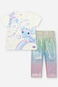 Conjunto Bebê Menina Sara Salamandra com Legging Holográfica – Look Encantado Cinti Baby NATURAL/RS IOGURTE