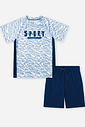 Conjunto Infantil Dry Sport e Bermuda UV50+ Dress Blue