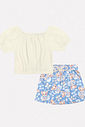 CONJ BLUSA E SHORTS/SAIA NATURAL/AZ PROVENCE