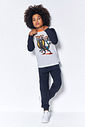 Camiseta Raglan Manga Longa Menino Dilophosaurus Kippos