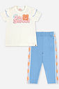 Conjunto Bebê Blusa So Sweet e Legging Azul