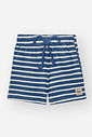 Conjunto Infantil Divertto Esporte Fino com Camisa Polo em Piquet e Bermuda Listrada VM MARTE/AZ DENIM