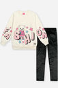 Conjunto Infantil Menina FASHION Ursa Mundo Cinti