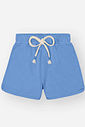 Conjunto Infantil Princeas Cinti de Blusa em Meia Malha com Shorts em Moletinho e Strass NATURAL/AZ PROVENCE