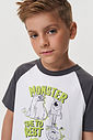 Pijama Infantil Raglan Monstrinho Natural