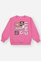Conjunto Infantil Menina Blusão Be Happy E Wide Leg Rosa Mundo Cinti