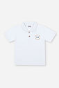 Conjunto Infantil Menino Polo Marte e Bermuda em Linho com Elastano