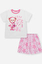 Pijama Infantil Menina Estrela Ursa Mundo Cinti