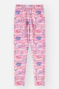 Calça Legging Infantil Menina Suplex Power Fundo do Mar