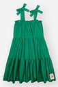Vestido Infantil Menina com Glitter Verde Mundo Cinti