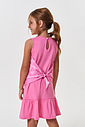 Vestido Infantil Cachorrinho Laço nas Costas Rosa
