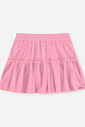 Saia-Short Infantil Menina em Tule Foil Barbie