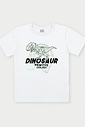 Conjunto Menino Dinosaur Primitive Branco Abrange