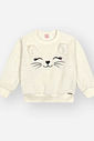 Conjunto em Pelo Fleece Bebê Menina Cute Cat Beli.me