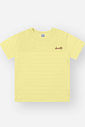 Conjunto Infantil Divertto Esporte Fino Casual com Camiseta em Malha Space e Bermuda em Linho Sarjad AM LEMOM/OFF WHITE