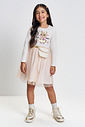 Vestido Infantil Manga Longa com Tule e Bolsinha – Vestido Menina Capivara Mundo Cinti