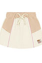 Conjunto Infantil Menina Blusa Cropped E Short-Saia Rosa E Natural Cinti