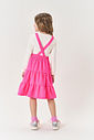 Conjunto Infantil Menina Blusa E Salopete Veludo Rosa Neon Mundo Cinti