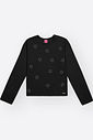 Blusa Manga Longa Menina com Estampa de Estrelas Brilhantes