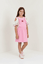 CONJ BLUSA E SALOPETE OFF WHITE/RS BARBIE