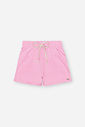 Conjunto Infantil com Blusa Boxy e Shorts com Bolsa – Look Menina Verão com Cachorrinhos ROSA IOGURTE