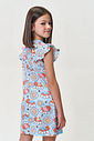 Camisola Infantil Menina Azul com Ursinha em Malha Suede