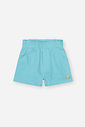 Shorts Infantil em Sarja com Elastano e Cós Confortável AZUL LITORAL