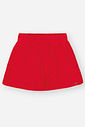 Conjunto Infantil Menina Blusa Babado E Short-Saia Vermelho Mundo Cinti