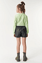 CONJ BLUSA ML E SHORTS/SAIA VD PARADISE/PRETO
