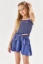CONJ BLUSA E SHORTS AZ JEANS MEDIO/AZ JE